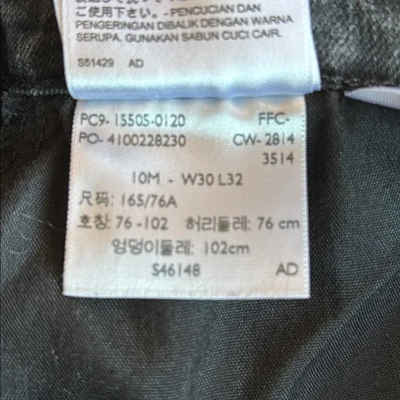 Levi’s 505 Black Straight Leg Jeans Size 10 - Picture 8 of 8